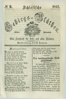 Schlesische Gebirgs-Blüthen : eine Zeitschrift für Leser aus allen Ständen. Jg.11, № 2 (9 Januar 1845)