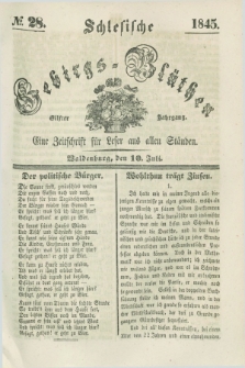 Schlesische Gebirgs-Blüthen : eine Zeitschrift für Leser aus allen Ständen. Jg.11, № 28 (10 Juli 1845)