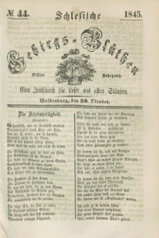 Schlesische Gebirgs-Blüthen : eine Zeitschrift für Leser aus allen Ständen. Jg.11, № 44 (30 Oktober 1845)