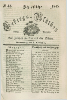 Schlesische Gebirgs-Blüthen : eine Zeitschrift für Leser aus allen Ständen. Jg.11, № 45 (6 November 1845)