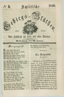 Schlesische Gebirgs-Blüthen : eine Zeitschrift für Leser aus allen Ständen. Jg.12, № 5 (29 Januar 1846)