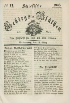 Schlesische Gebirgs-Blüthen : eine Zeitschrift für Leser aus allen Ständen. Jg.12, № 11 (12 März 1846)