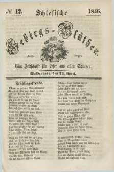 Schlesische Gebirgs-Blüthen : eine Zeitschrift für Leser aus allen Ständen. Jg.12, № 17 (23 April 1846)
