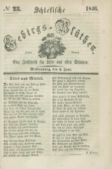 Schlesische Gebirgs-Blüthen : eine Zeitschrift für Leser aus allen Ständen. Jg.12, № 23 (4 Juni 1846)