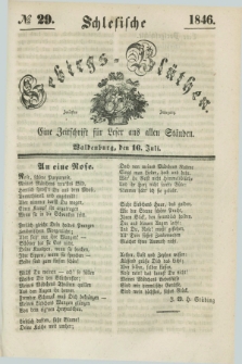 Schlesische Gebirgs-Blüthen : eine Zeitschrift für Leser aus allen Ständen. Jg.12, № 29 (16 Juli 1846)