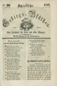 Schlesische Gebirgs-Blüthen : eine Zeitschrift für Leser aus allen Ständen. Jg.12, № 36 (3 September 1846)