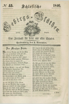 Schlesische Gebirgs-Blüthen : eine Zeitschrift für Leser aus allen Ständen. Jg.12, № 45 (5 November 1846)