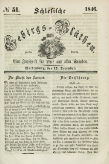 Schlesische Gebirgs-Blüthen : eine Zeitschrift für Leser aus allen Ständen. Jg.12, № 51 (17 December 1846)
