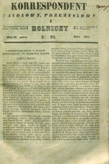 Korrespondent Handlowy, Przemysłowy i Rolniczy : wychodzi dwa razy na tydzień przy Gazecie Warszawskiéj. 1842, Nro 24 (26 marca)