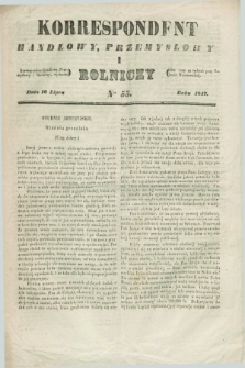 Korrespondent Handlowy, Przemysłowy i Rolniczy : wychodzi dwa razy na tydzień przy Gazecie Warszawskiéj. 1842, Nro 55 (16 lipca)
