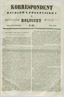 Korrespondent Handlowy, Przemysłowy i Rolniczy : wychodzi dwa razy na tydzień przy Gazecie Warszawskiéj. 1844, N 77 (5 października)