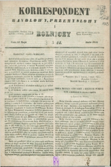 Korrespondent Handlowy, Przemysłowy i Rolniczy : wychodzi dwa razy na tydzień przy Gazecie Warszawskiéj. 1845, N 44 (31 maja)