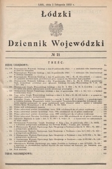 Łódzki Dziennik Wojewódzki. 1932, nr 21