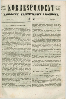 Korrespondent Handlowy, Przemysłowy i Rolniczy : wychodzi dwa razy na tydzień przy Gazecie Warszawskiéj. 1847, № 55 (21 lipca)