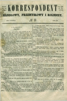 Korrespondent Handlowy, Przemysłowy i Rolniczy : wychodzi dwa razy na tydzień przy Gazecie Warszawskiéj. 1849, № 11 (18 lutego)