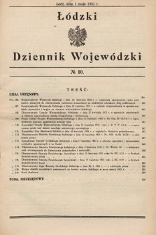 Łódzki Dziennik Wojewódzki. 1931, nr 10