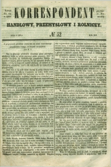 Korrespondent Handlowy, Przemysłowy i Rolniczy : wychodzi dwa razy na tydzień przy Gazecie Warszawskiéj. 1850, № 52 (6 lipca)