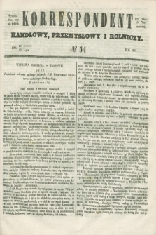 Korrespondent Handlowy, Przemysłowy i Rolniczy : wychodzi dwa razy na tydzień przy Gazecie Warszawskiej. 1853, № 54 (10 lipca)