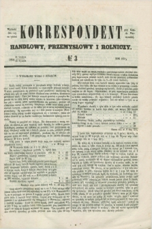 Korrespondent Handlowy, Przemysłowy i Rolniczy : wychodzi dwa razy na tydzień przy Gazecie Warszawskiéj. 1854, № 3 (12 stycznia)