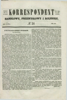 Korrespondent Handlowy, Przemysłowy i Rolniczy : wychodzi dwa razy na tydzień przy Gazecie Warszawskiéj. 1854, № 24 (26 marca)