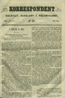 Korrespondent Rolniczy, Handlowy i Przemysłowy : wychodzi dwa razy na tydzień przy Gazecie Warszawskiéj. 1858, № 29 (15 kwietnia)