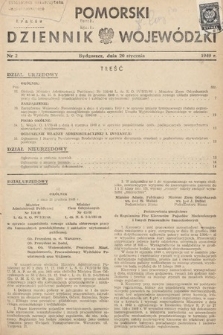Pomorski Dziennik Wojewódzki. 1949, nr 2