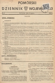 Pomorski Dziennik Wojewódzki. 1949, nr 9