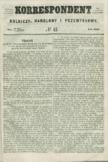 Korrespondent Rolniczy, Handlowy i Przemysłowy : wychodzi dwa razy na tydzień przy Gazecie Warszawskiéj. 1859, № 42 (1 czerwca)