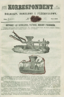 Korrespondent Rolniczy, Handlowy i Przemysłowy : wychodzi dwa razy na tydzień przy Gazecie Warszawskiéj. 1859, № 72 (18 września)