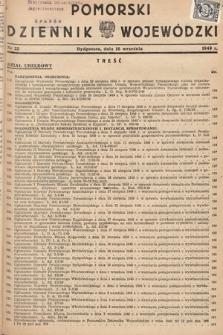 Pomorski Dziennik Wojewódzki. 1949, nr 22