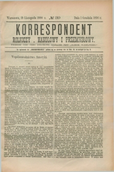 Korrespondent Rolniczy, Handlowy i Przemysłowy : wychodzi jako pismo dodatkowe bezpłatne przy „Gazecie Warszawskiéj”. 1890, № 39 (1 grudnia)