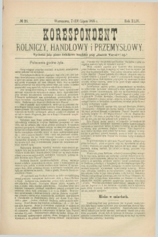 Korespondent Rolniczy, Handlowy i Przemysłowy : wychodzi jako pismo dodatkowe bezpłatne przy „Gazecie Warszawskiej”. R.44, № 26 (19 lipca 1895)