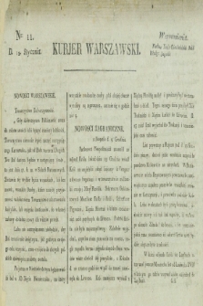 Kurjer Warszawski. [1821], nr 11 (12 stycznia)