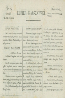 Kurjer Warszawski. [1821], nr 22 (25 stycznia)