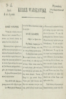 Kurjer Warszawski. [1821], nr 23 (26 stycznia)