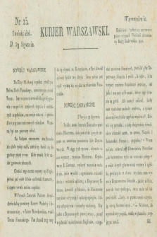 Kurjer Warszawski. [1821], nr 25 (29 stycznia)