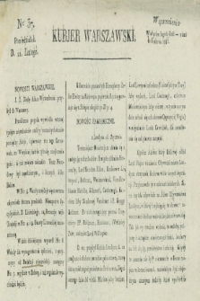 Kurjer Warszawski. [1821], nr 37 (12 lutego)