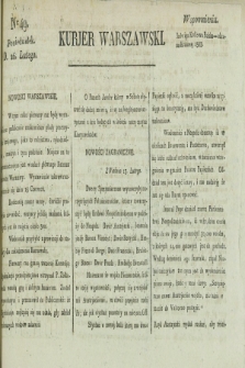 Kurjer Warszawski. [1821], nr 49 (26 lutego)