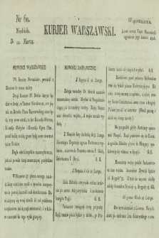 Kurjer Warszawski. [1821], nr 60 (11 marca)