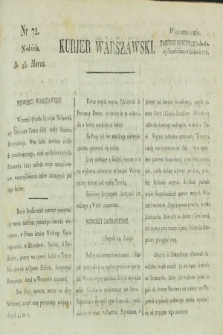 Kurjer Warszawski. [1821], nr 72 (25 marca)