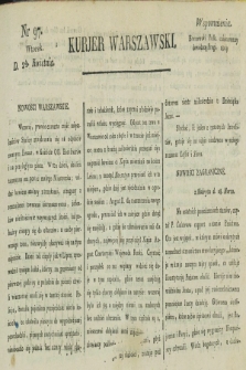 Kurjer Warszawski. [1821], nr 97 (24 kwietnia)