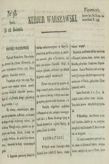 Kurjer Warszawski. [1821], nr 98 (25 kwietnia)