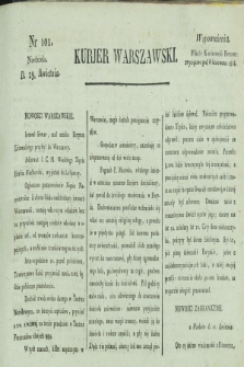 Kurjer Warszawski. [1821], nr 101 (29 kwietnia)