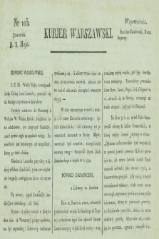 Kurjer Warszawski. [1821], nr 105 (3 maja)