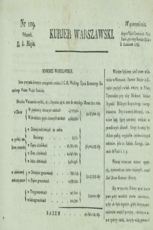 Kurjer Warszawski. [1821], nr 109 (8 maja)