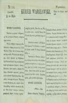 Kurjer Warszawski. [1821], nr 111 (10 maja)