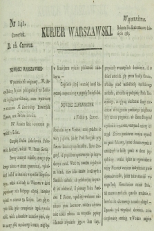 Kurjer Warszawski. [1821], nr 141 (14 czerwca)