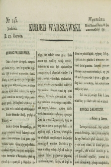 Kurjer Warszawski. [1821], nr 143 (17 czerwca)