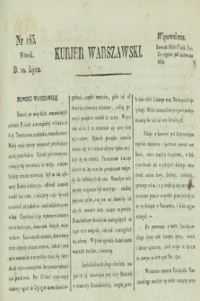 Kurjer Warszawski. [1821], nr 163 (10 lipca)
