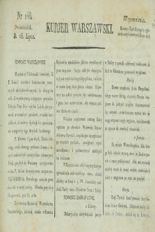 Kurjer Warszawski. [1821], nr 168 (16 lipca)